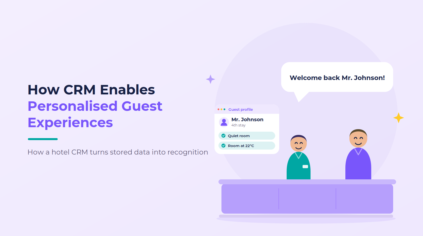 How guest relationship management systems (CRM) can be used to personalise guest experiences in hospitality.