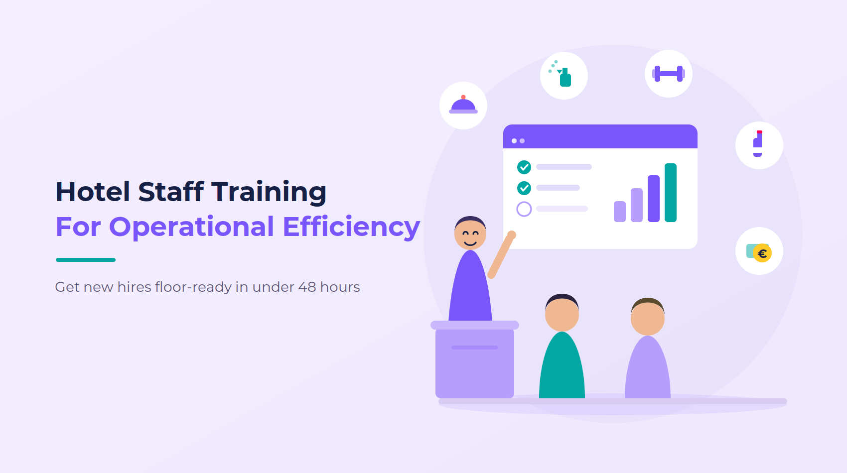 How efficient hotel staff training with modern systems increases operational efficiency in independent hotels.