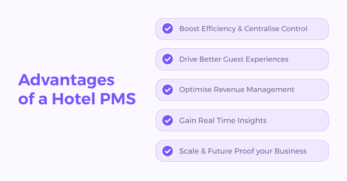 Advantages of a modern hotel PMS.