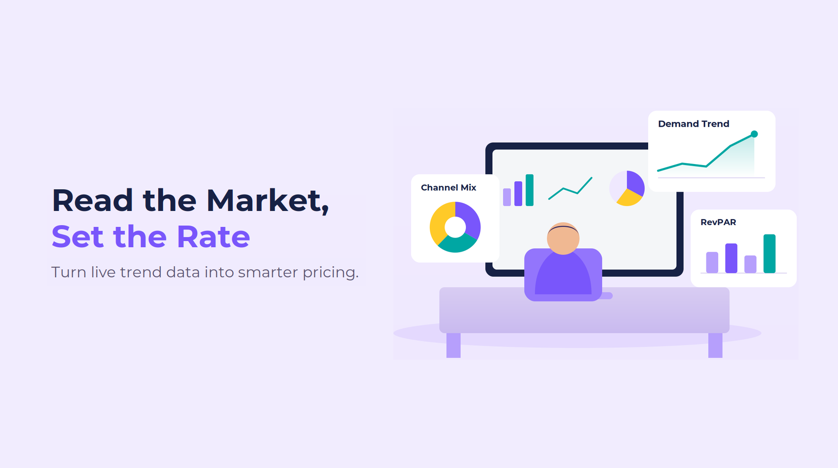 Market trend analysis with a modern hotel revenue management system.
